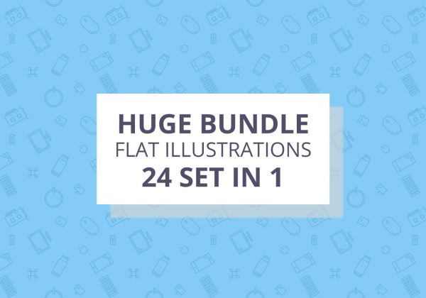Huge bundle flat illustration lifetime deal on dealfuel