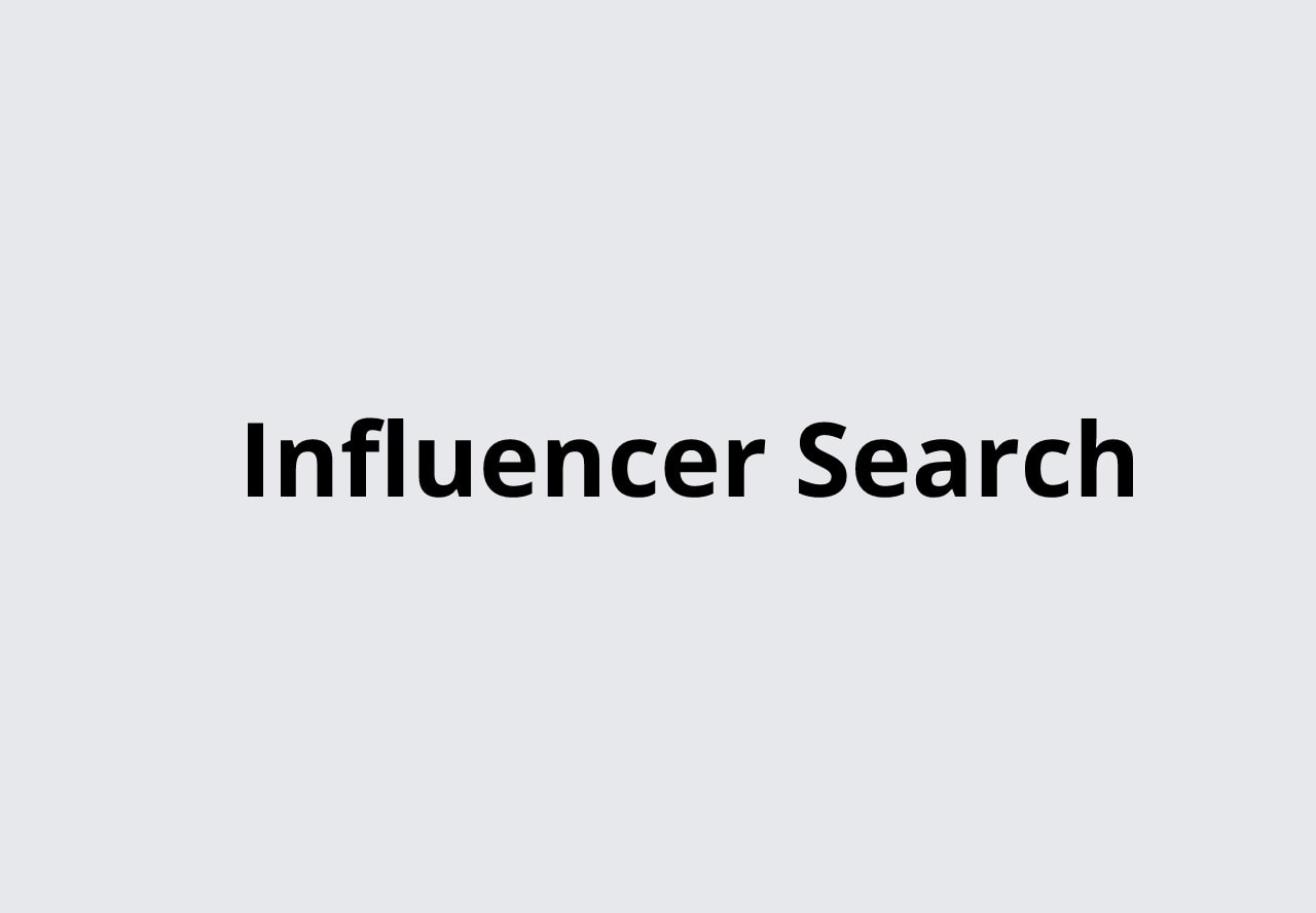Influencer Search searh million of influencers in one plae