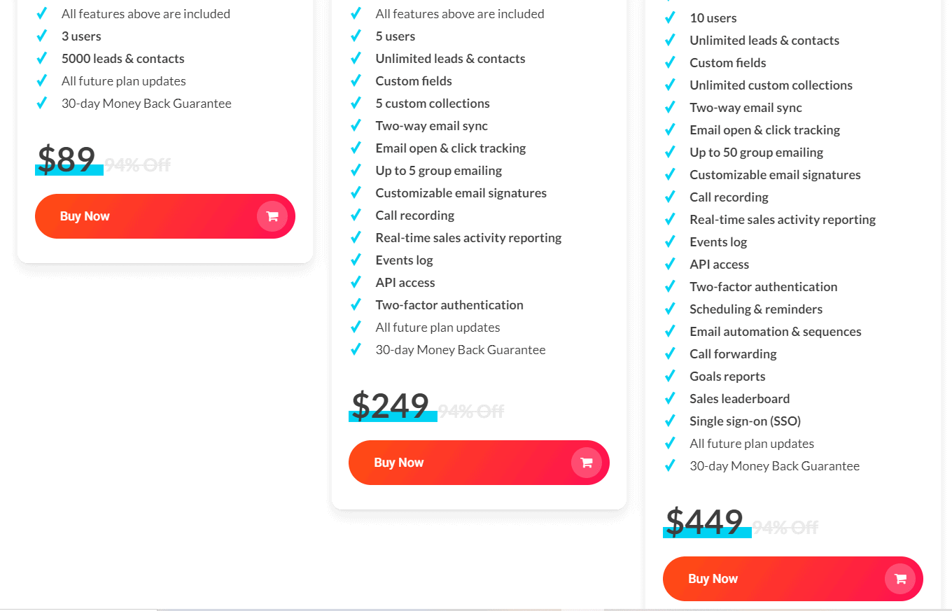 Salescamp Dealify Price