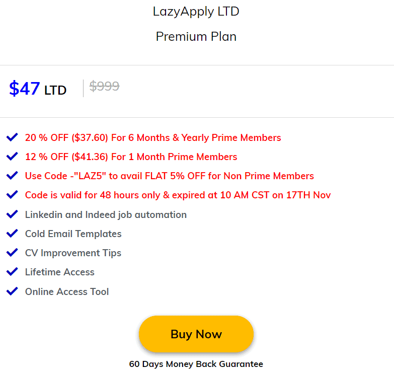 LazyApply Dealmirror Price