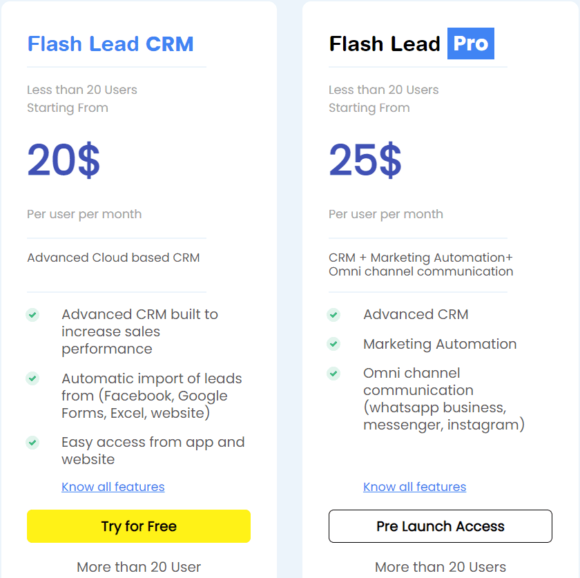 Flash Lead Price