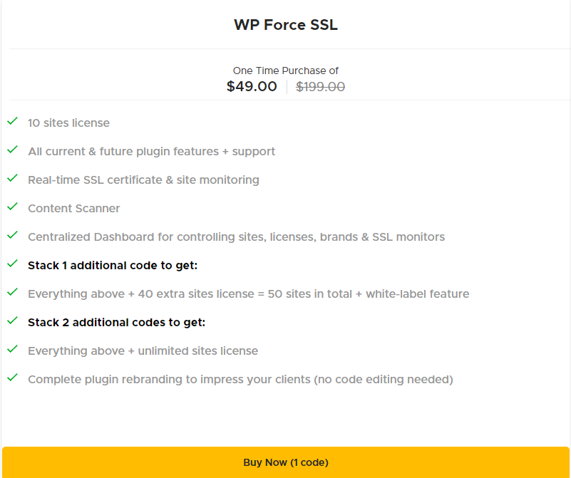 WP Force SSL Appsumo Price 