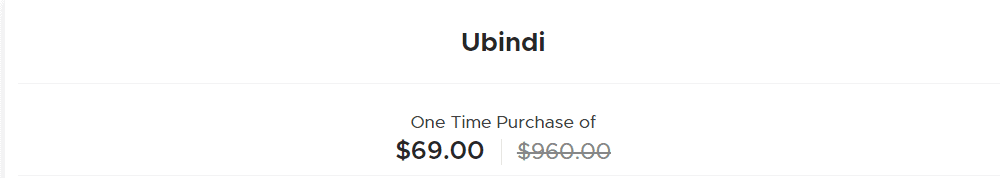 Ubindi Appsumo Price 