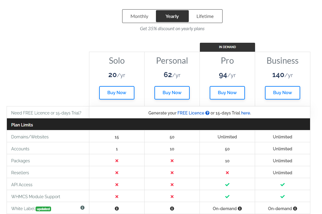 ZesleCP Reguar Pricing 