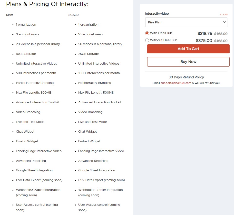 Interactly Dealfuel Price 