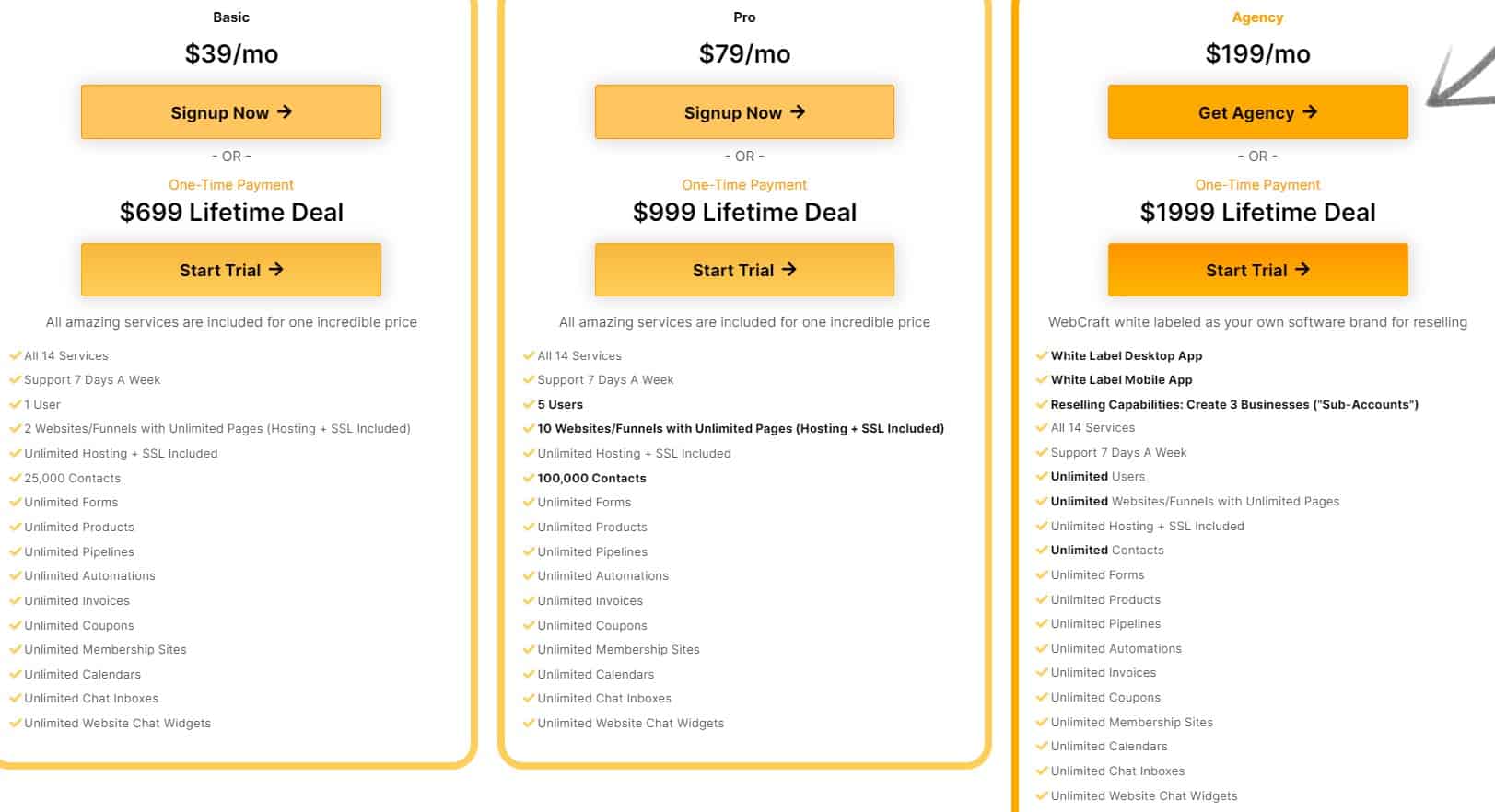Webcraft Regular Pricing 