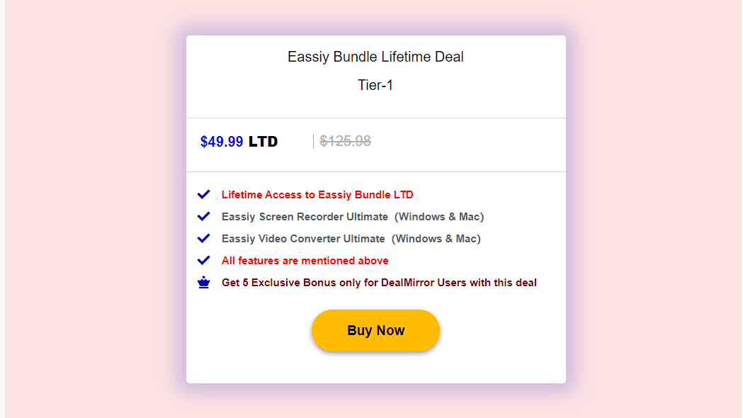 eassiy dealmirror price 