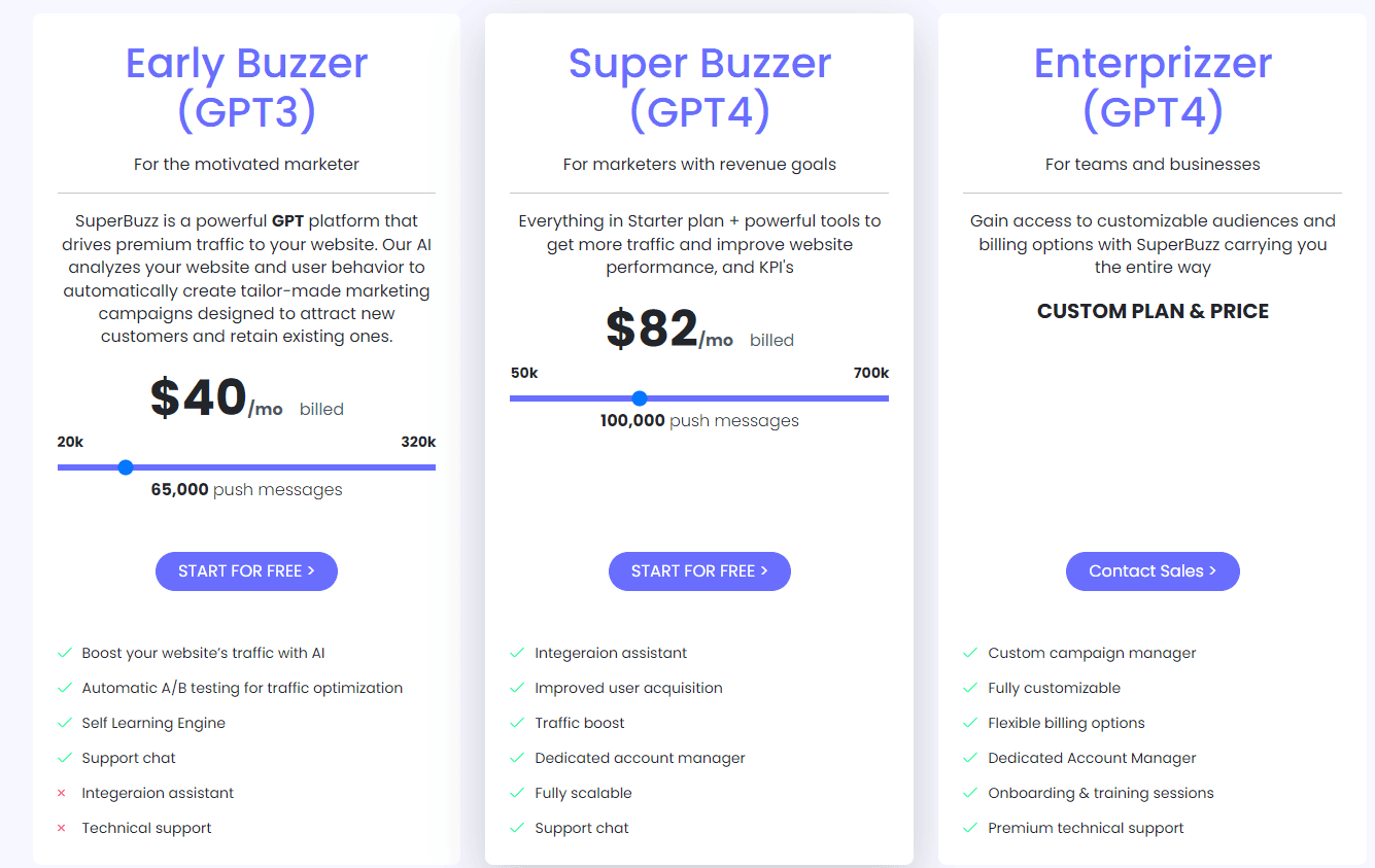 superbuzz regular pricing 