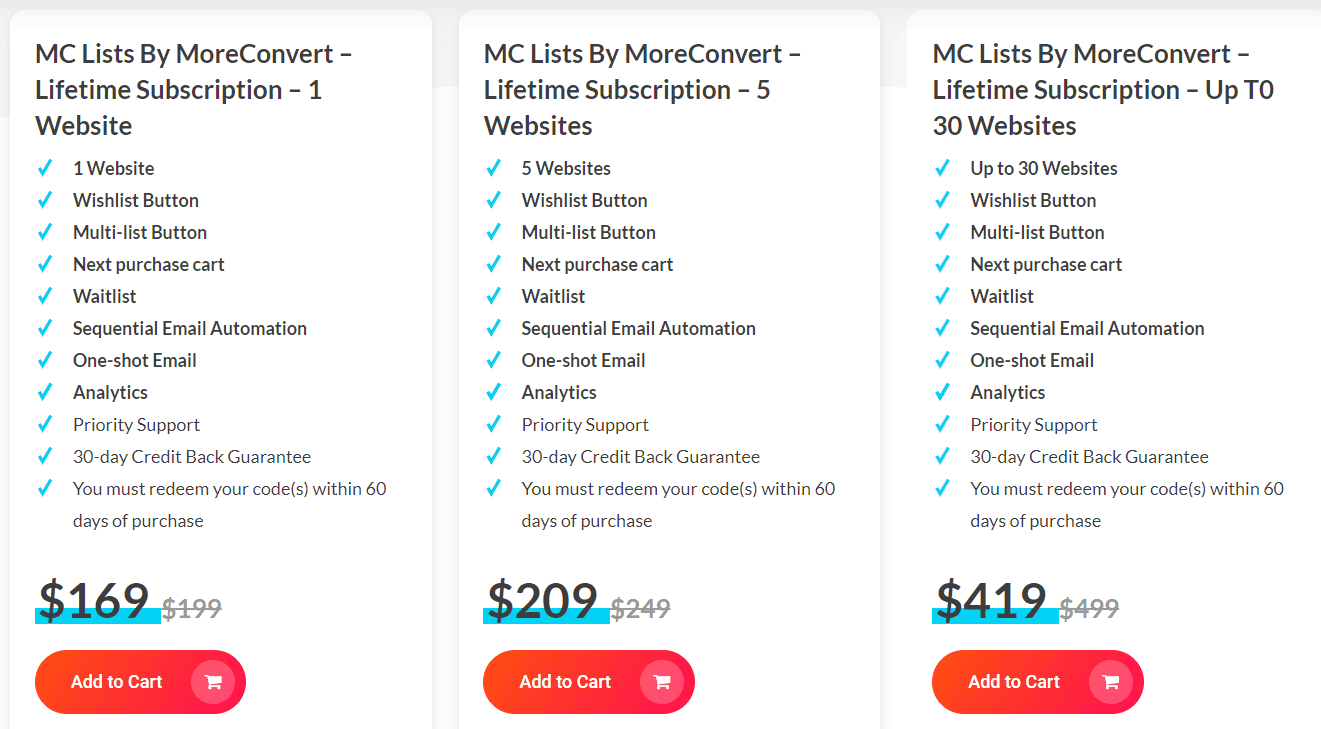 MoreConvert Dealify Price