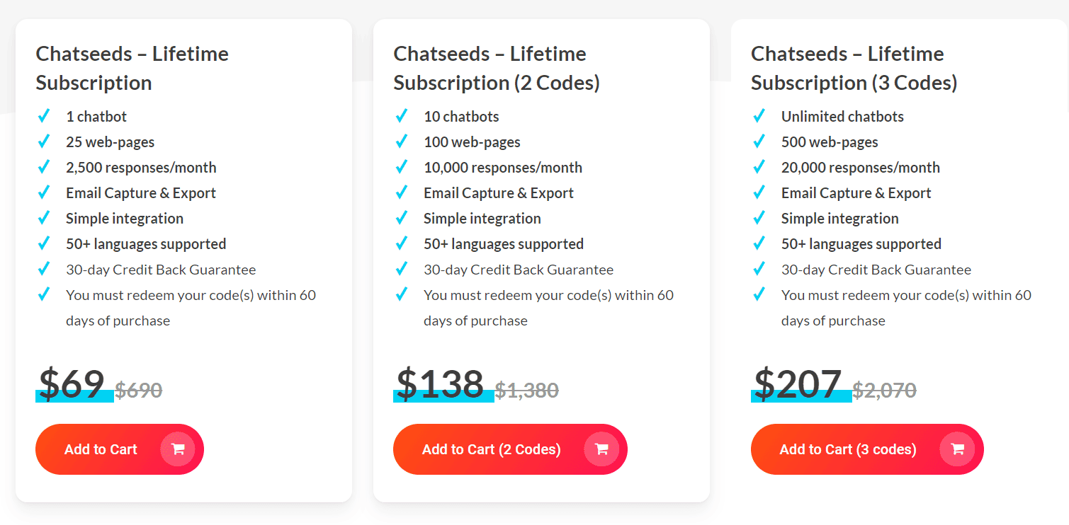 chatseeds dealify price 