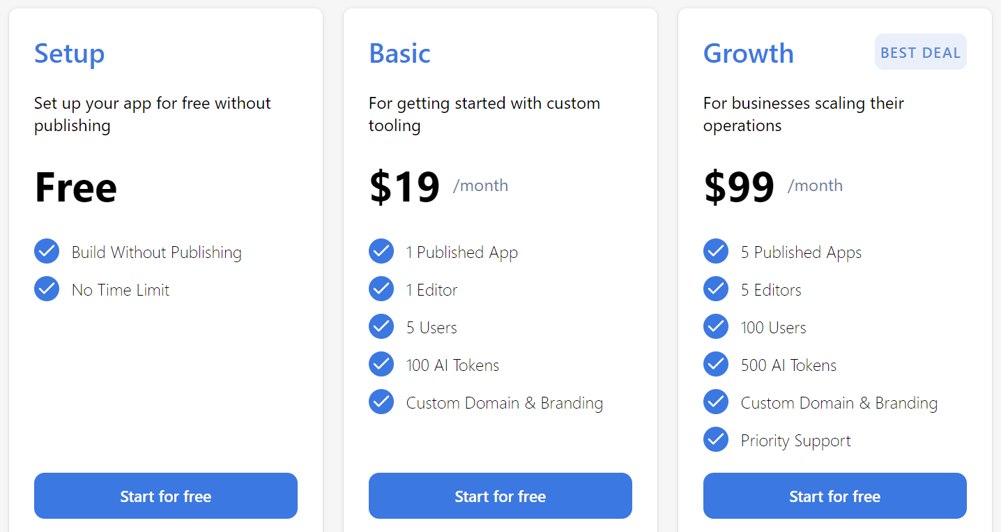 frontly regular pricing 