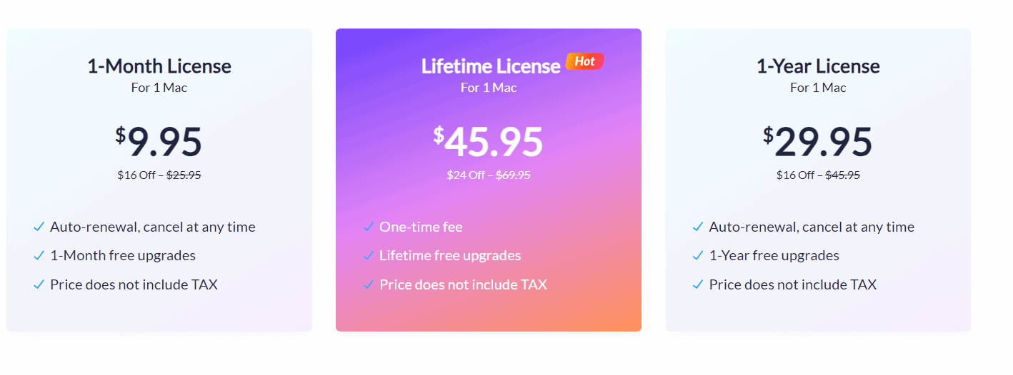 SurFlex Screen Recorder regular pricing