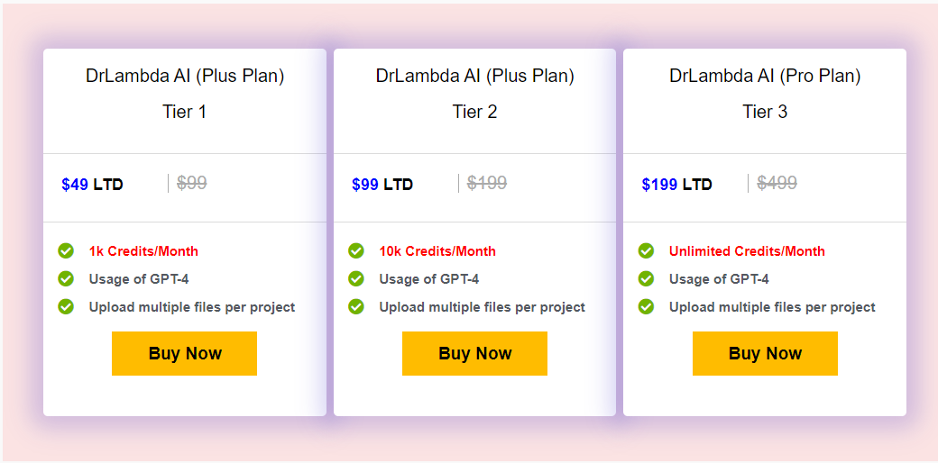 DrLambda AI dealmirror price