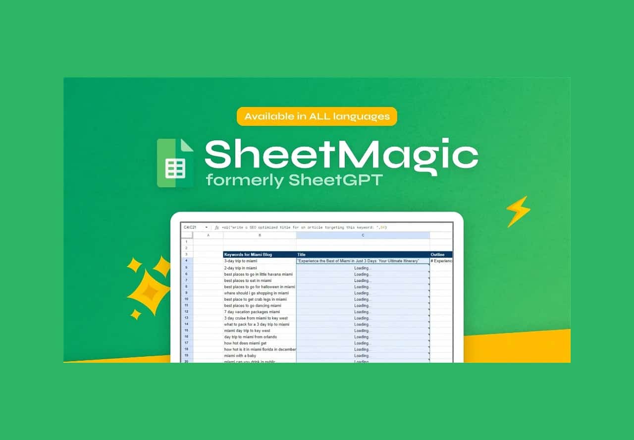 SheetMagic Single User Plan Lifetime Deal