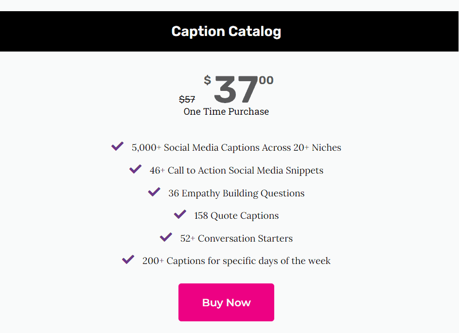 caption catalog rocket price