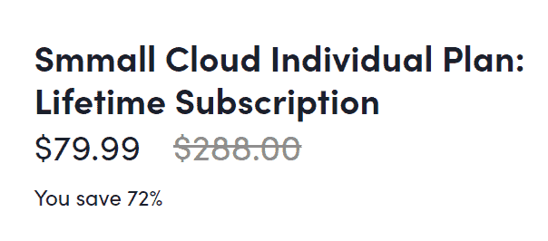 small cloud stacksocial price