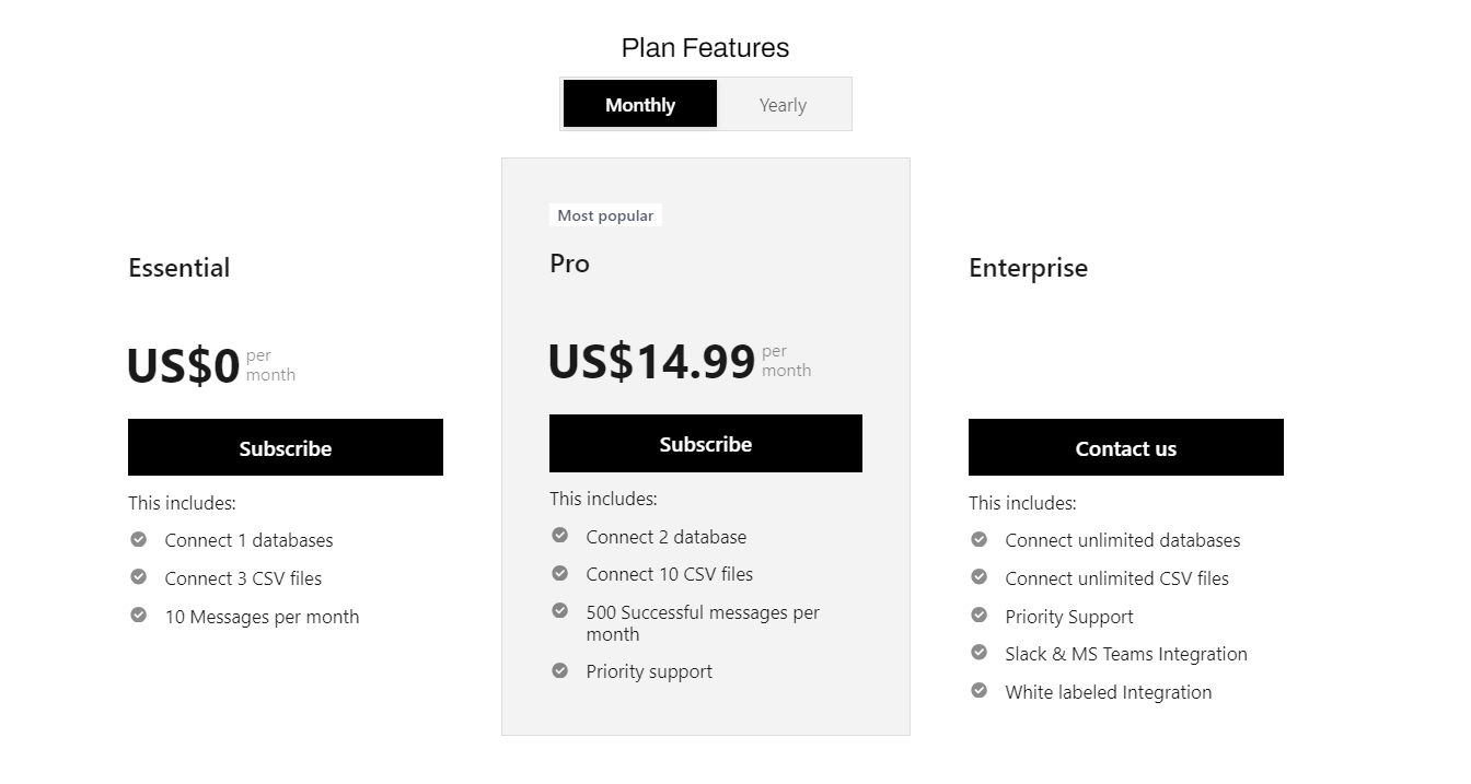 talktodataai regular pricing