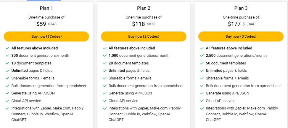 Documentero appsumo price