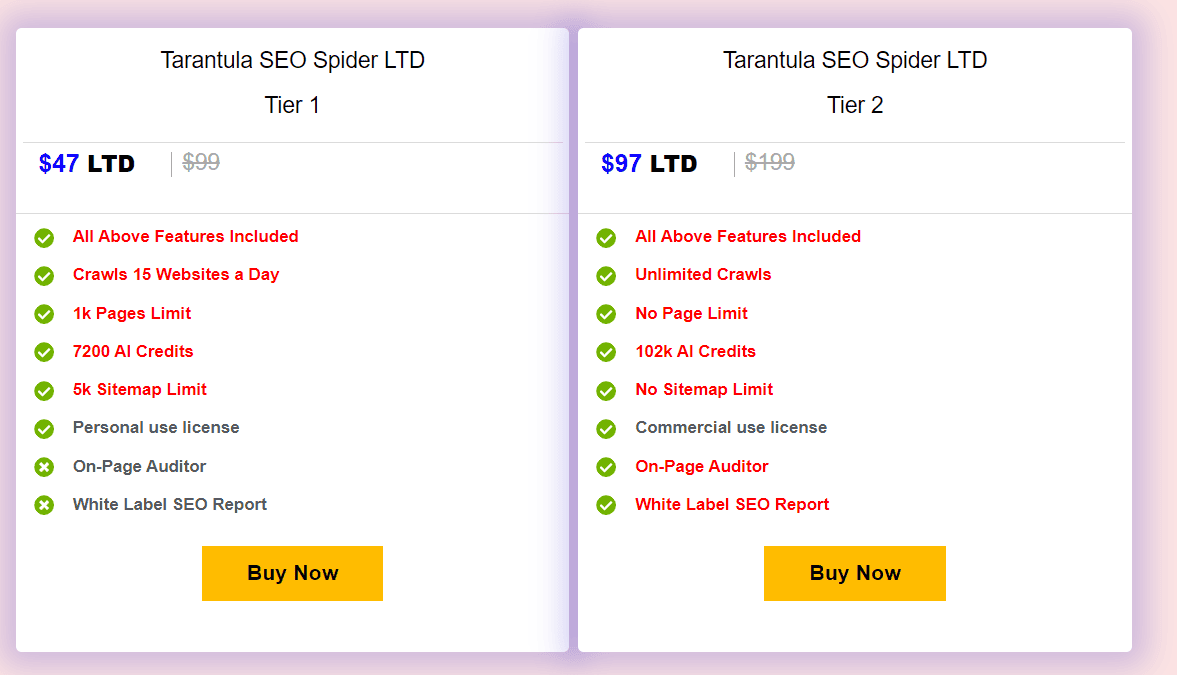 tarantula dealmirror price