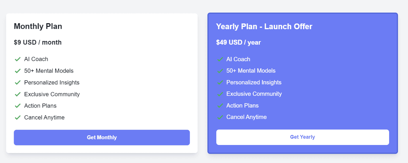 LearnMentalModels regular pricing