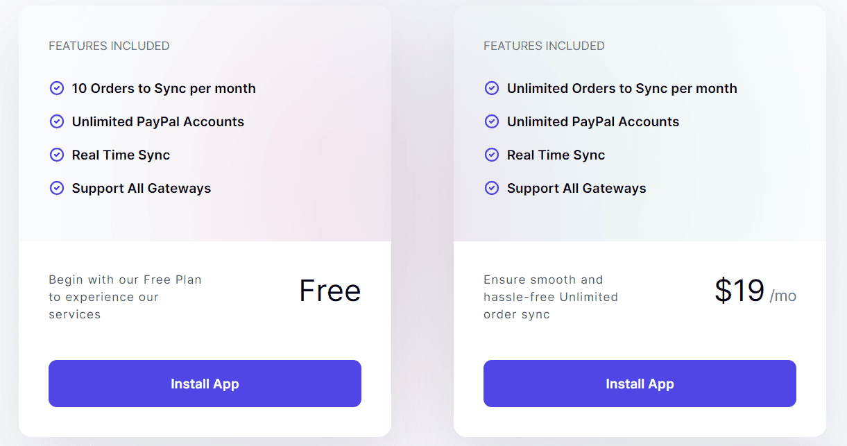 paysync regular pricing