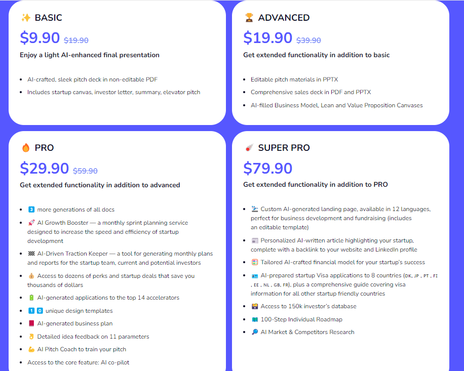 pitchbob regualr pricing