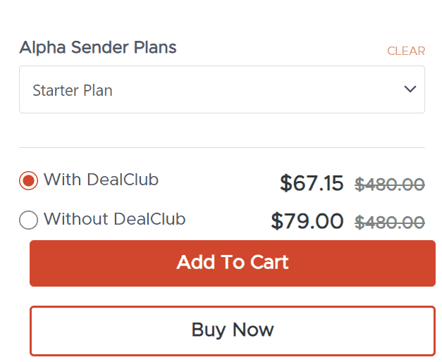 alpha sender dealfuel price