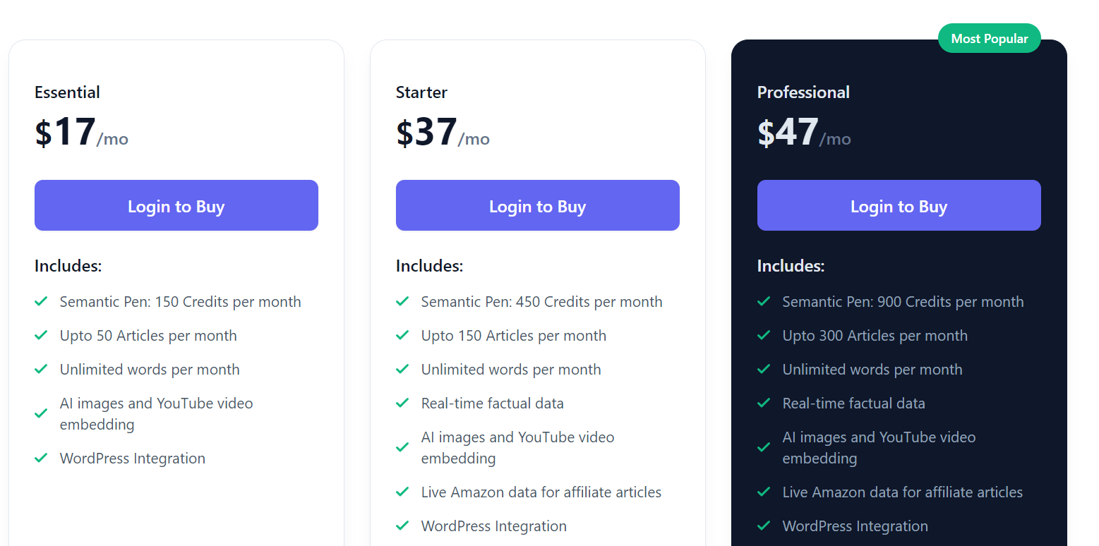 semantic pen regular pricing