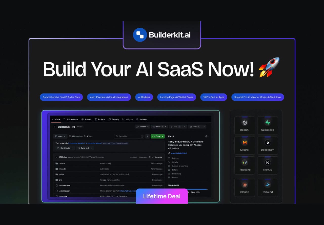 BuilderKit lifetime deal on rockethub