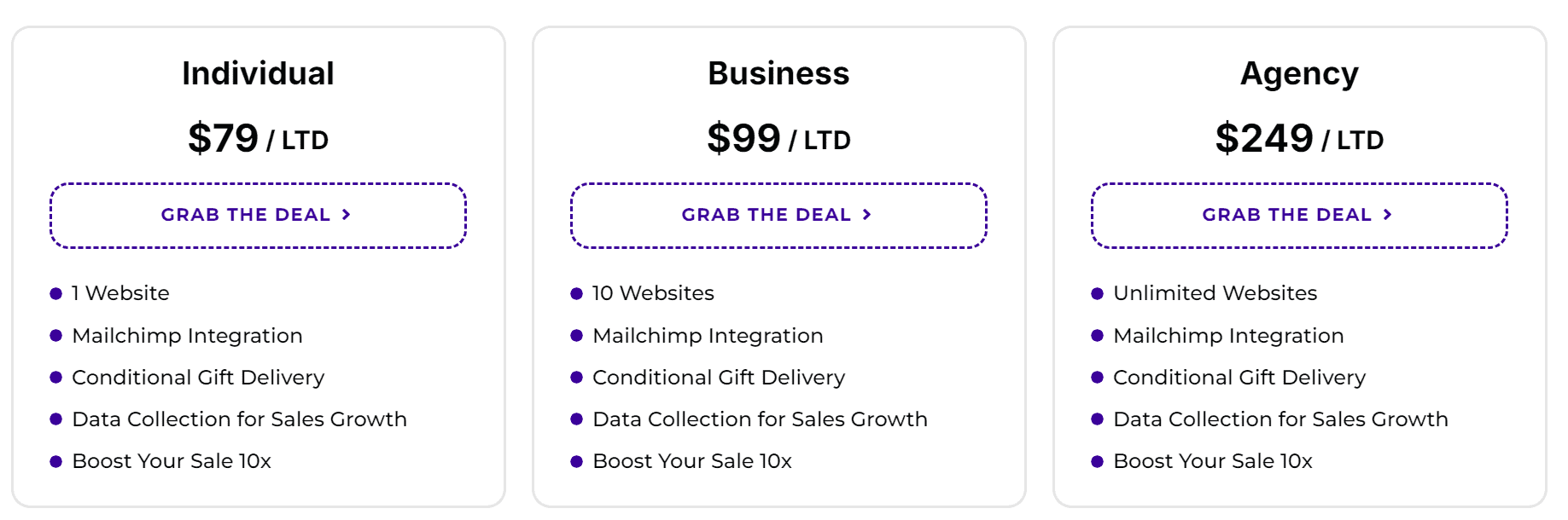 leadgrabber regular pricing