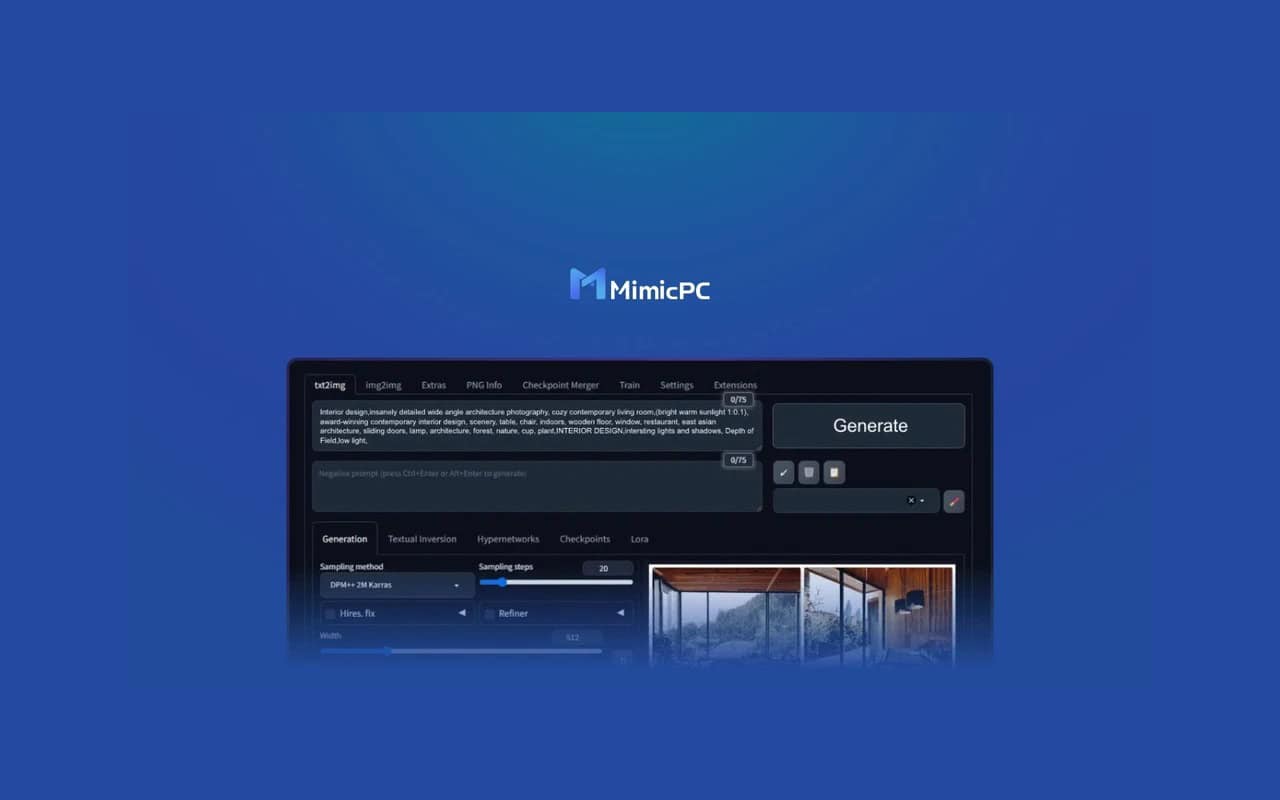 MimicPC lifetime deal on appsumo