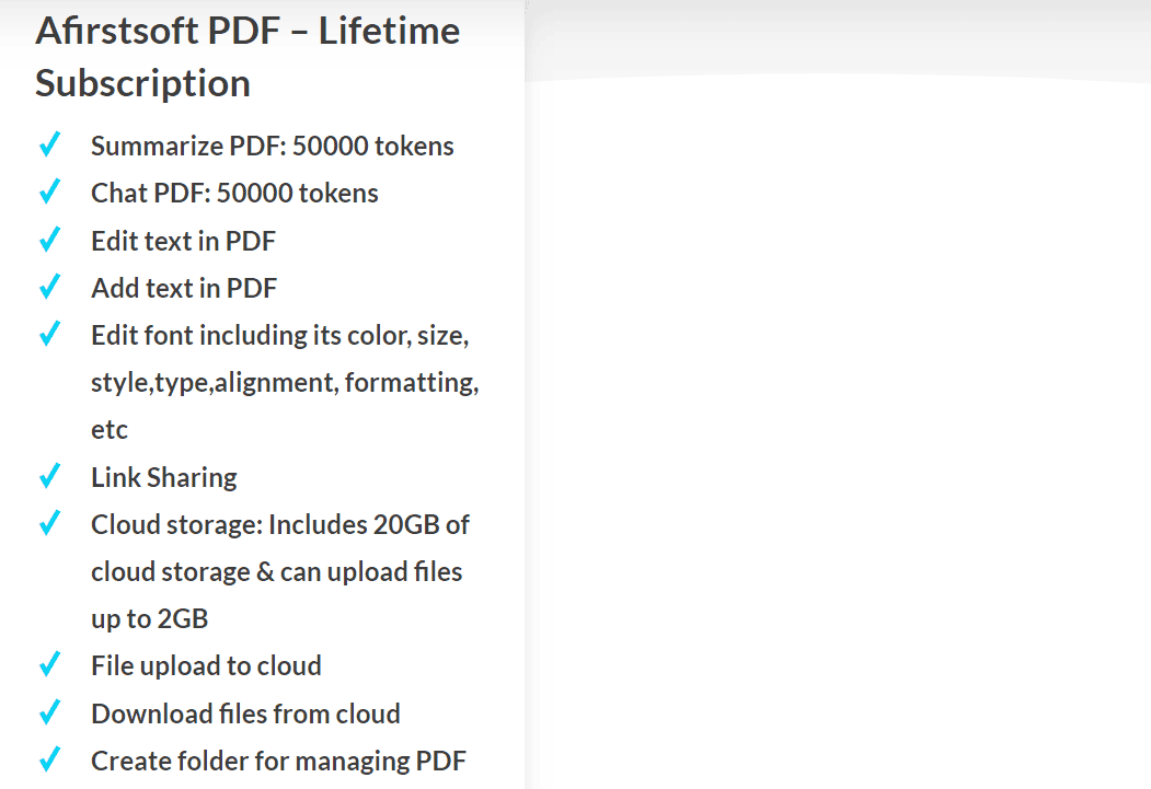 Afirstsoft PDF dealify price