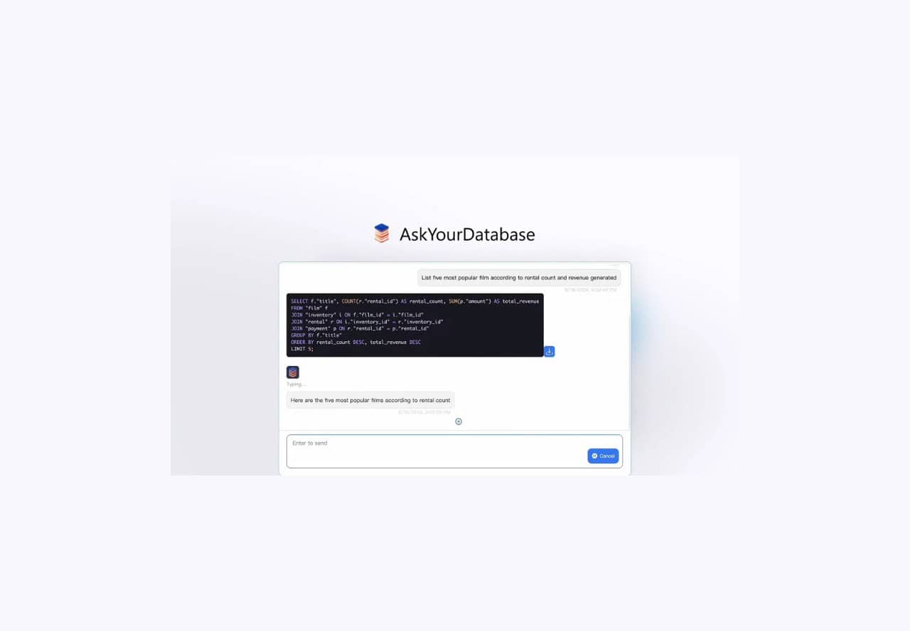 AskYourDatabase lifetime deal on appsumo.2