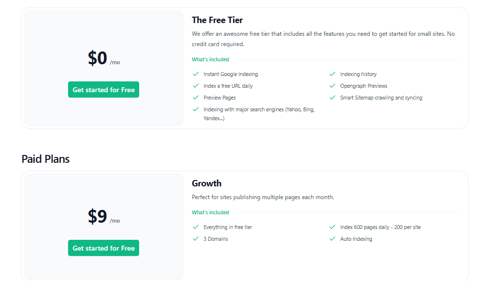 indexguru regular pricing