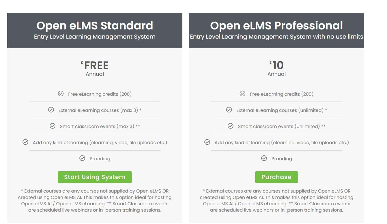Open eLMS AI regular pricing