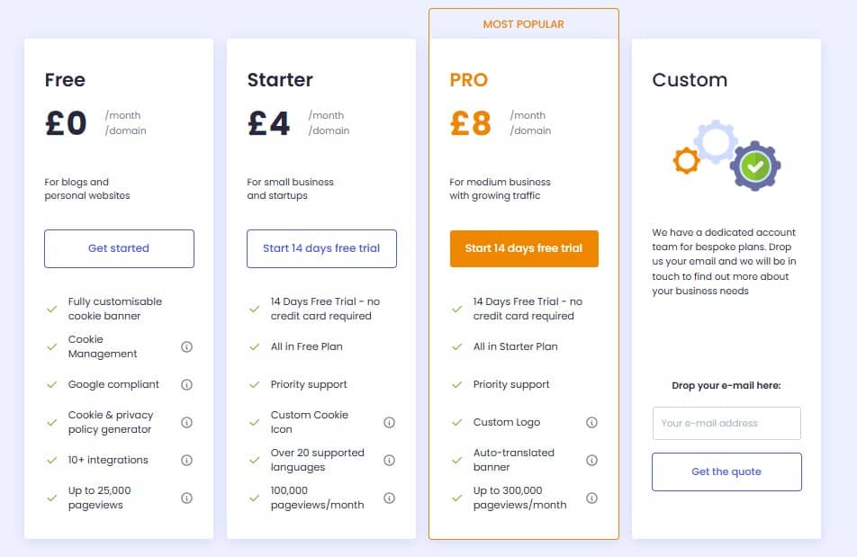 cookiepal regular pricing