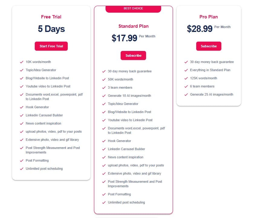 scriptu regular pricing