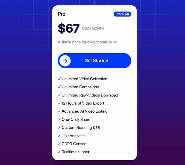 vibeo regular pricing
