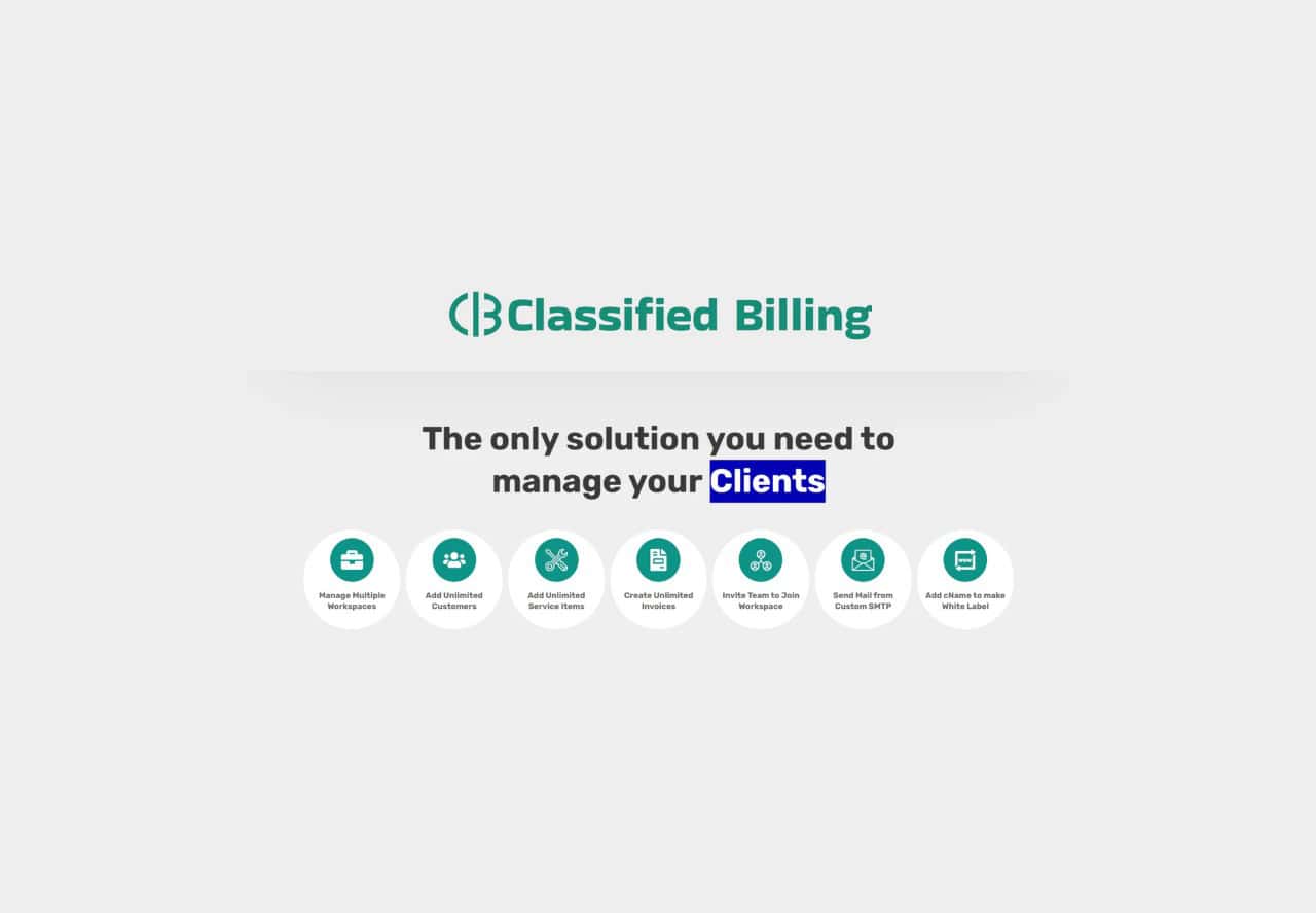 Classified Billing lifetime deal on dealify