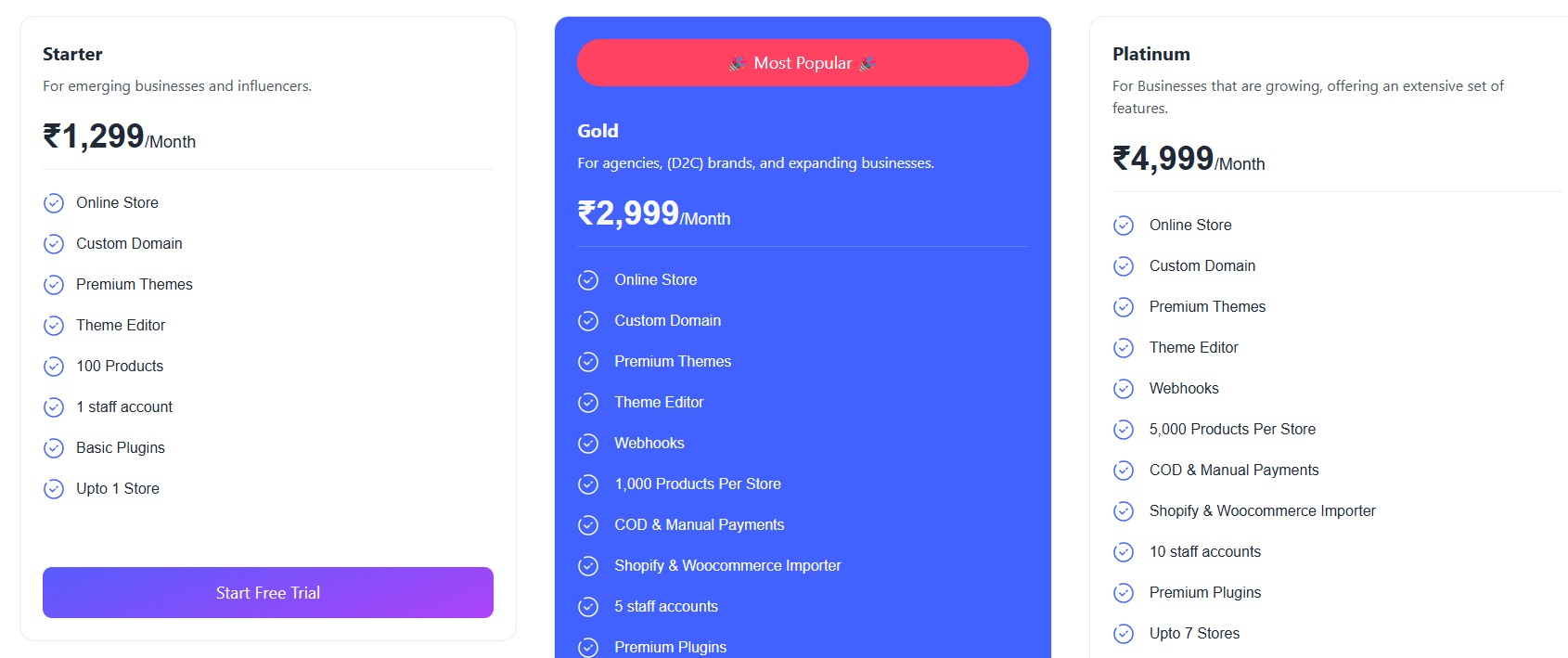 LaunchMyStore regular pricing