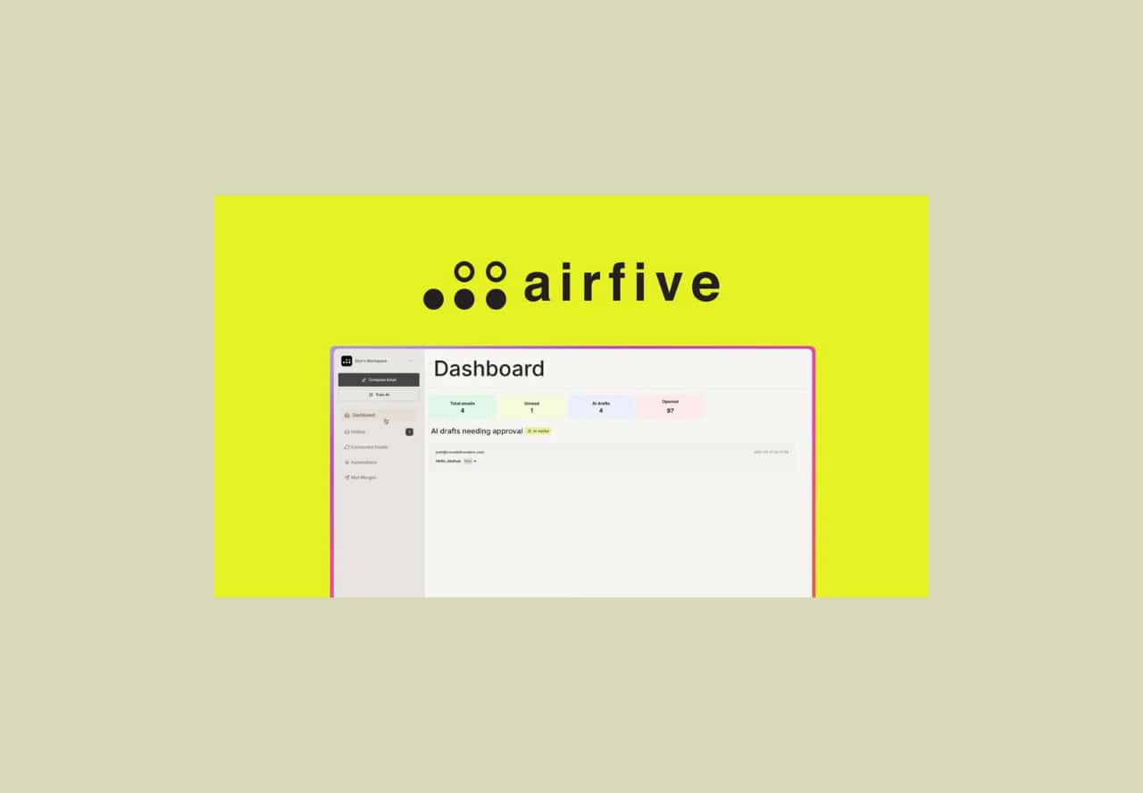 airfive lifetime deal on appsumo