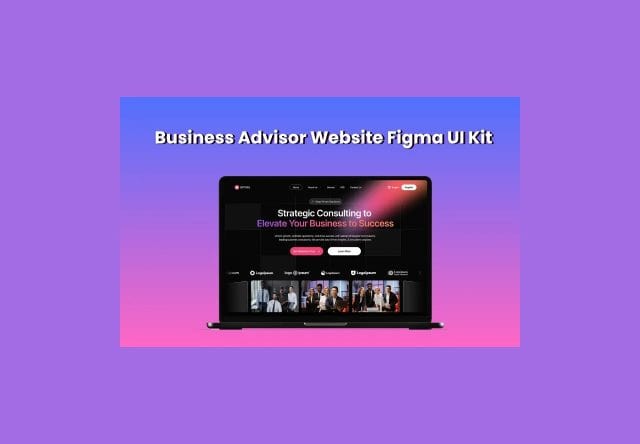Business Advisor Website Figma UI Kit deal on dealfuel