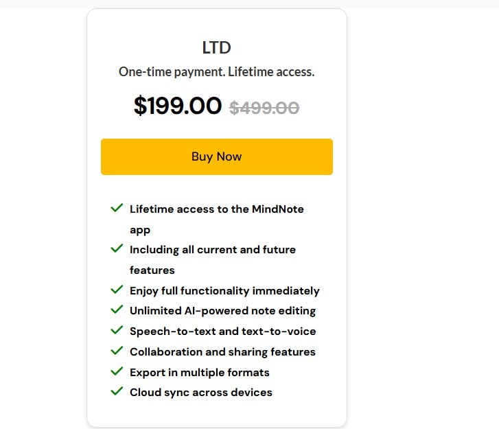 ai notetaker dealmirror price