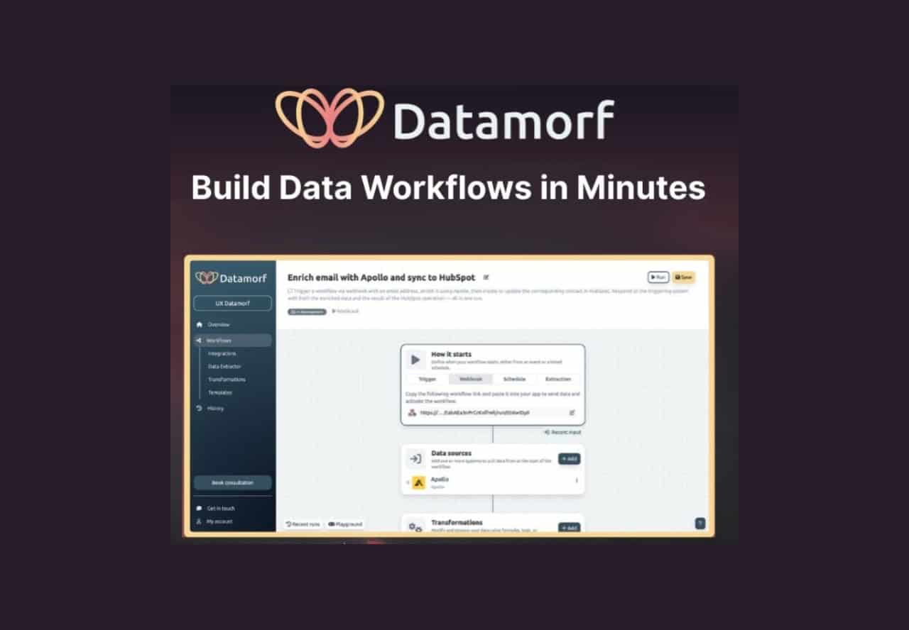 Datamorf lifetime deal on dealmirror