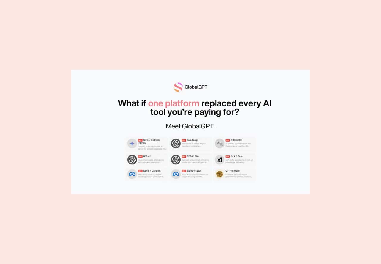 GlobalGPT lifetime deal on saaszilla