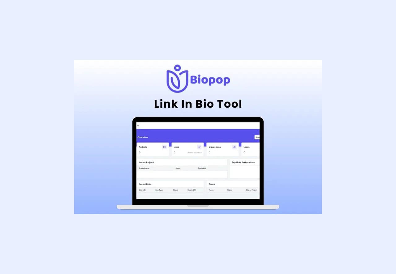 Biopop Lifetime Deal: Link in Bio Tool 2 Biopop lifetime deal on dealfuel
