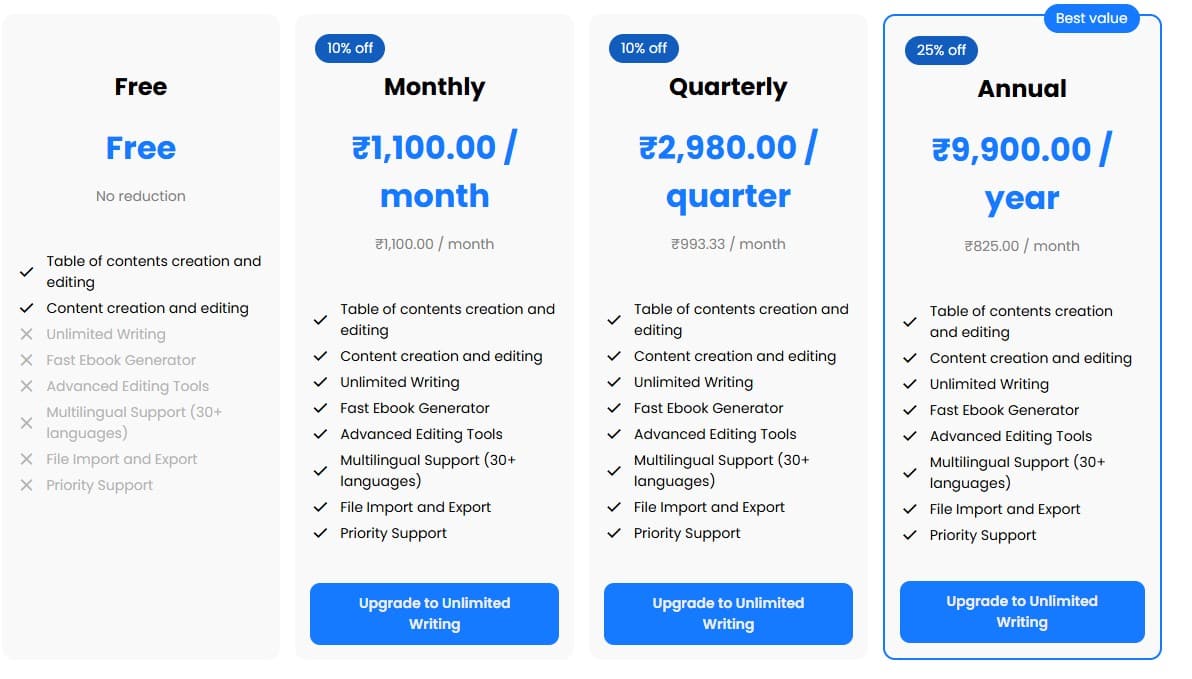 book witch regular pricing