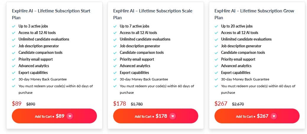 ExpHire AI Lifetime Deal: All-in-One Recruitment Suite 3 exphire ai dealify price
