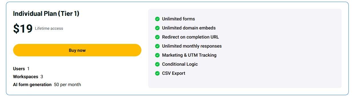formrobin appsumo price
