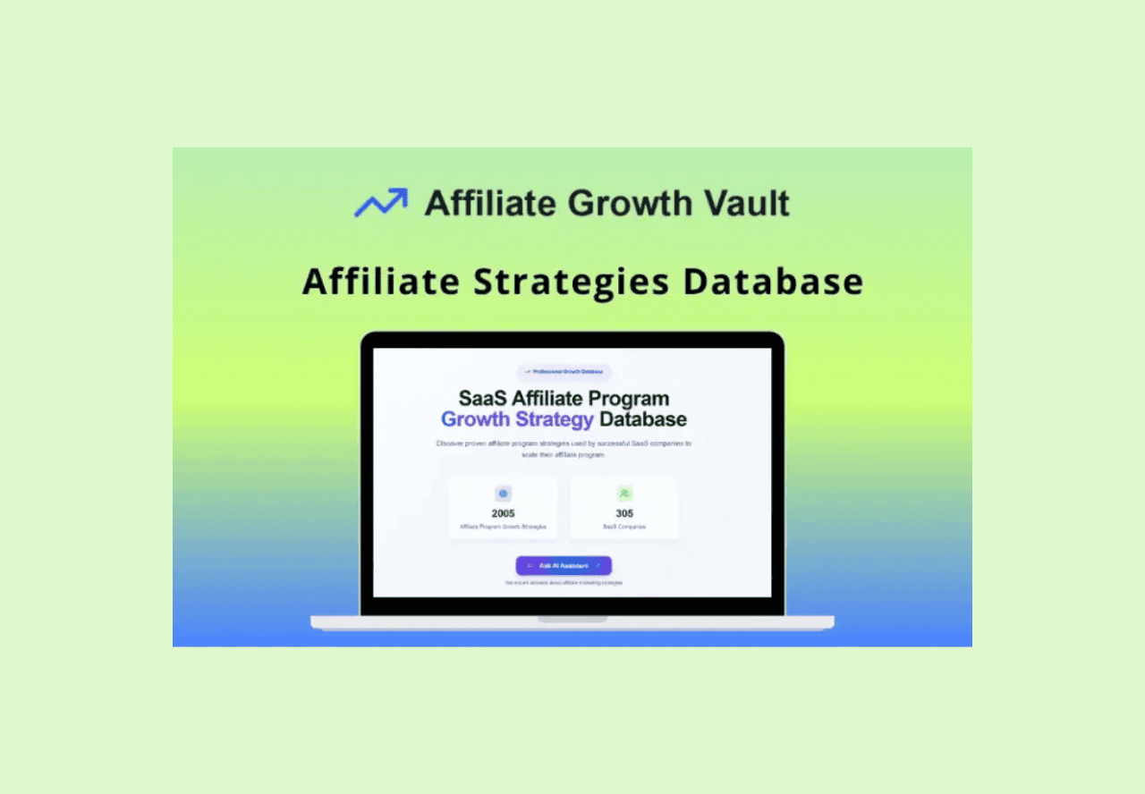 Affiliate Growth Vault Lifetime Deal: Affiliate Strategies Database 2 Affiliate Growth Vault Deal on Dealfuel